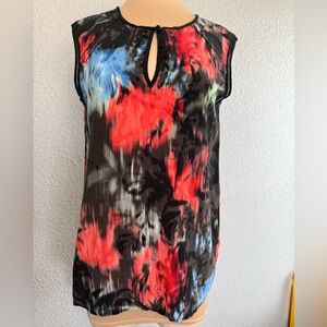 J. Crew Silk Watercolor Silk Sleeveless Blouse Size 6
